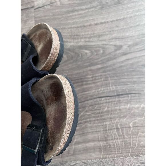 Birkenstock Arizona Soft Footbed Velvet Black  Suede Narrow Width EU Size 41 / W main image 7